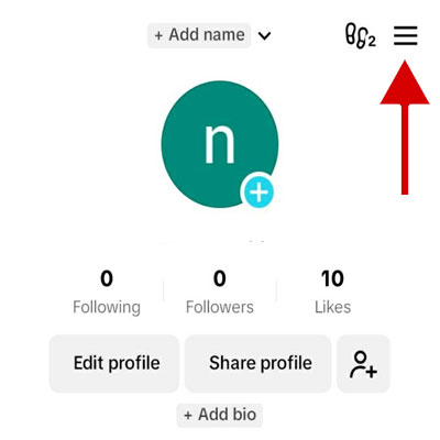 Tap on Menu button