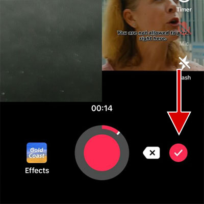 Tap on Check mark