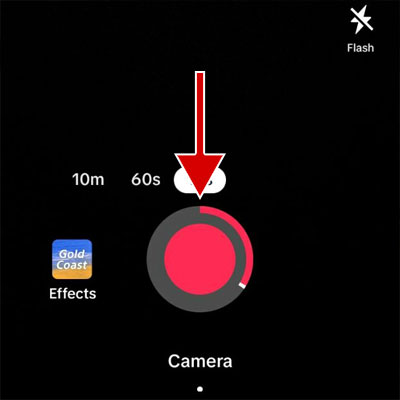 Tap the Record button