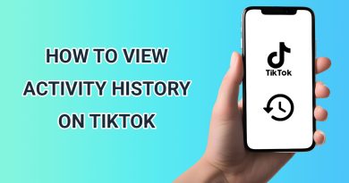 how to view activity history on tiktok