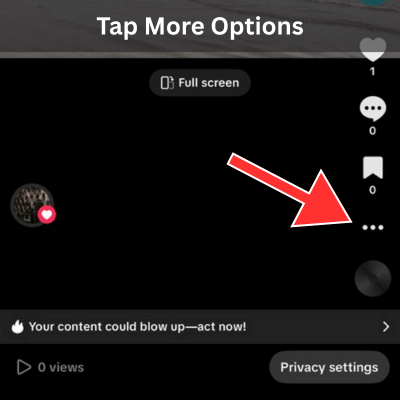 Tap on More Options